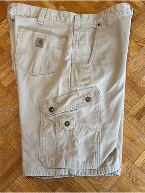Carhartt Men's Cargo Shorts 36 waist Light Tan Ripstop